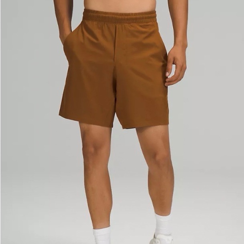 Lululemon Pace Breaker Linerless Short 7" in Copper Brown